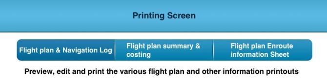 4.6.3 Printing Flight Plans The View and/or print the Flight Plan.