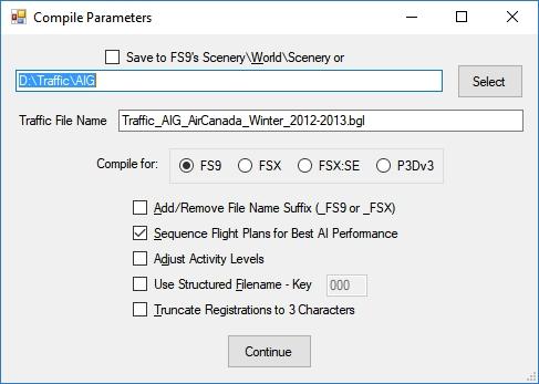 To initiate creation of flight plans from timetable data, click on Open Timetable Data File (.txt) in the Files menu of the FP Editor panel.