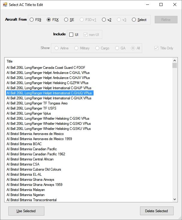 Merge with Aircraft List " Save Aircraft List Save Aircraft List As Of course, when you Save/Save As a flight plan file, the associated aircraft data is saved as well to its own file. 9.