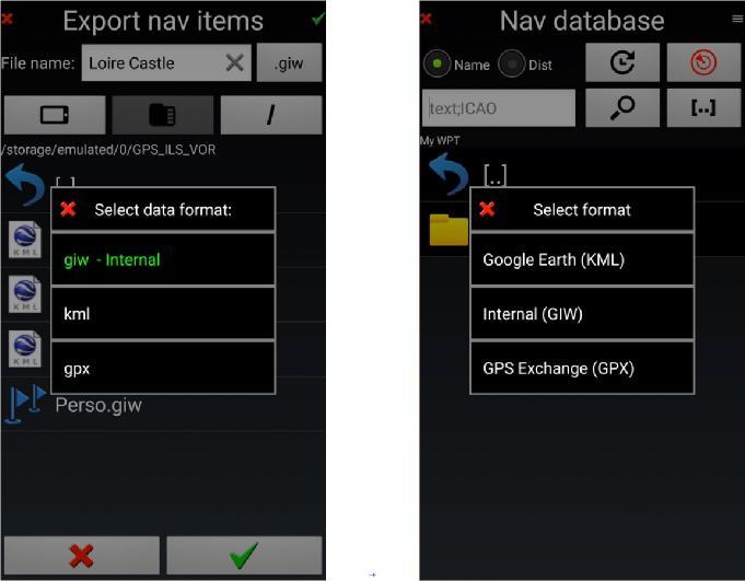 Note 2: ability to export folders allows saving all points in one passage, useful for backup