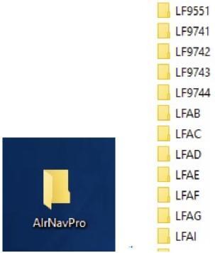 select in AirNavPro folder all LFwxyz