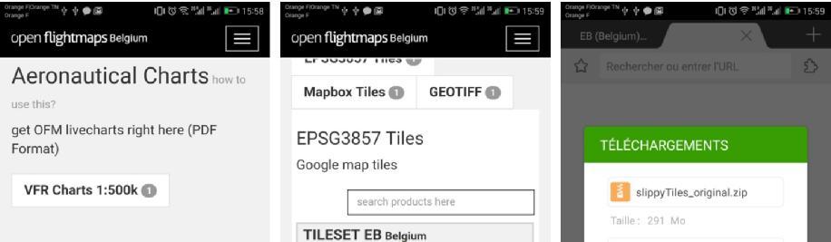 in Application format select EPSG3857 Tiles and download.