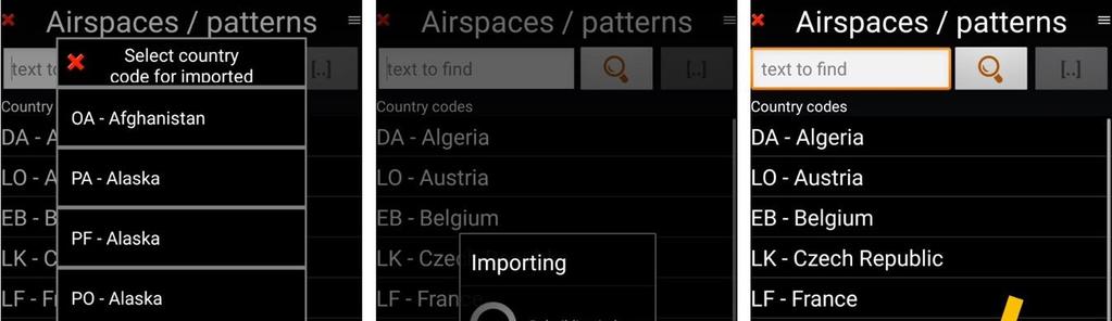 Imported airspace is in airspace