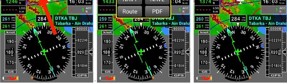Selected item airfield, WPT, reporting point, airspace
