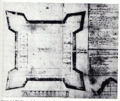 Figure 8. Fort Loudou represets the star fort style created by Vauba (Babits ad Gadulla 203:03) Vauba s method of fort costructio divided fortificatios ito two types: regular or irregular.