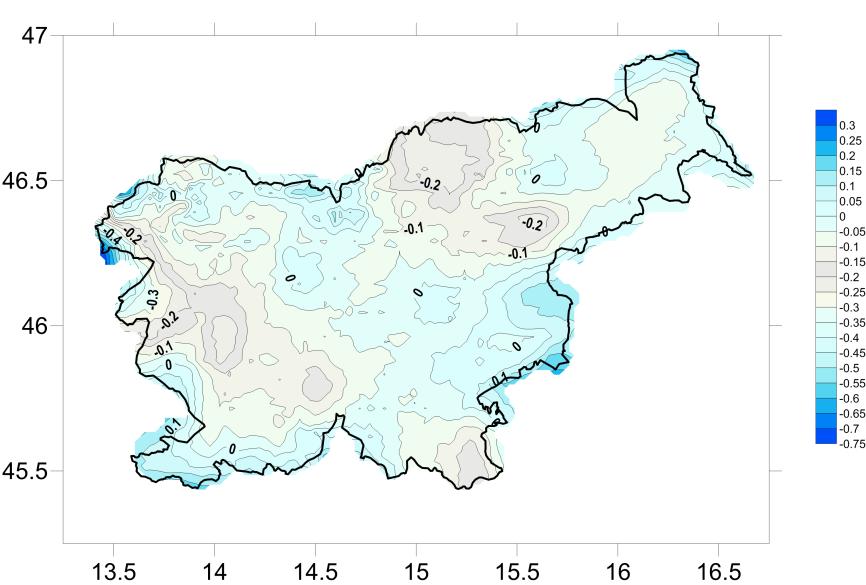 podatki (preveč) različne kakovosti, Dva modela geoida (1993, 2000) V okviru prvega norveškega