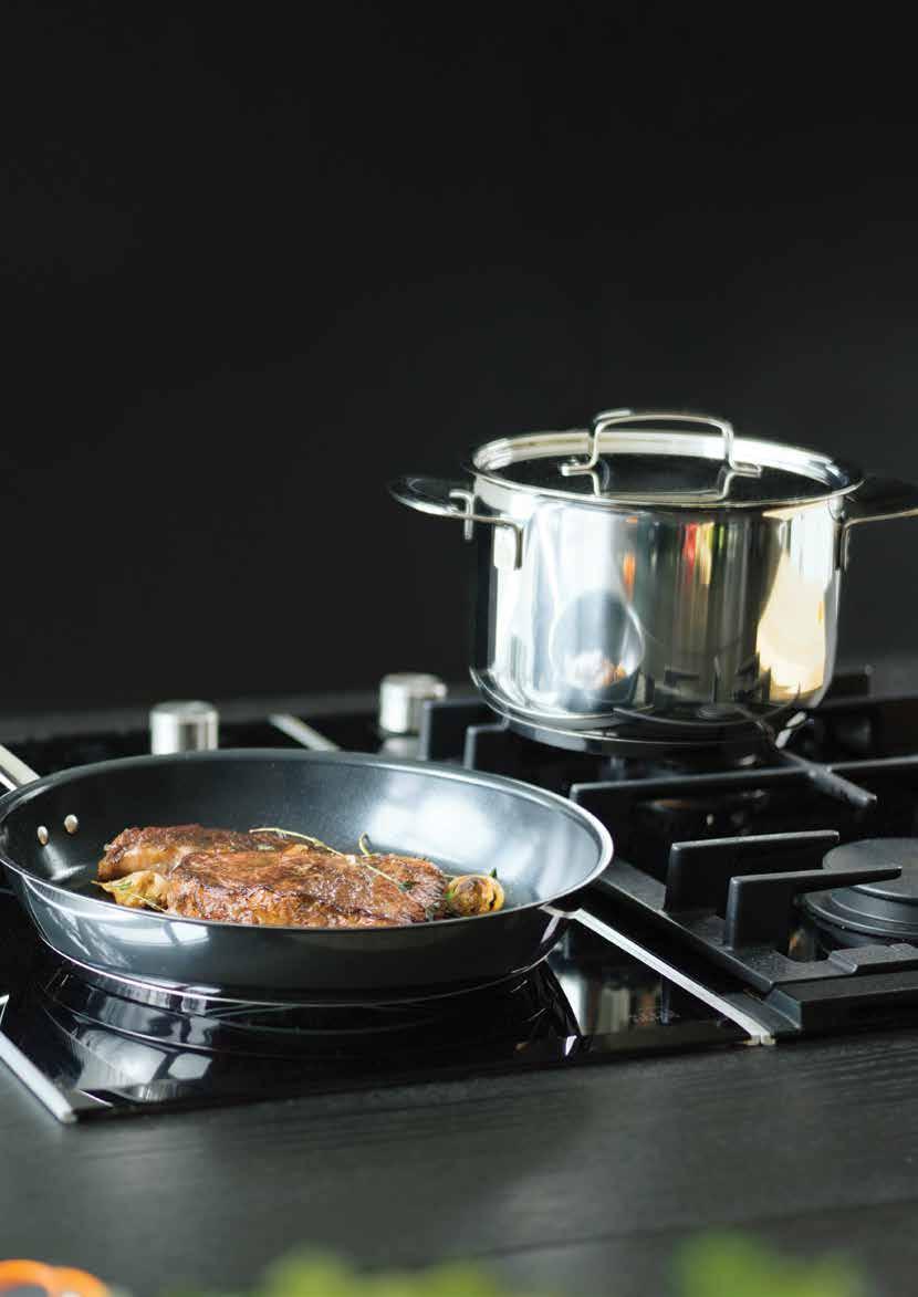 All Steel is the range for special occasions. All Steel pans guarantee perfect frying result, making food taste better.