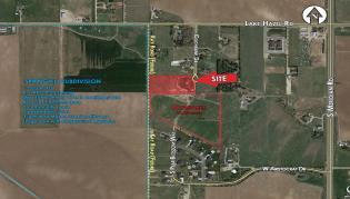 Black Cat Rd West of Black Rd on Cherry Ln +/- 18.11 Acres R-4 Prime Development Land with Preliminary Plat showing 54 or 56 Lots.