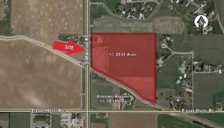 672 Acres Rural Res Acreage across from Zamzows on Overland with commercial potential. Great opportunity for general commercial use including Storage or Multi- Family.