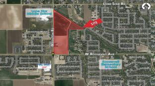 234 Acres C-3 Service Comm Hard Corner location ideal for Multi-Family, Assisted Living, Gas Station, etc. 12" Water line with possible Sewer nearby.