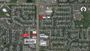 One of three parcels. West of this parcel is 10.21 Acres for combined total of 20.348 Acres. See flyer for details. Potential Single Family, Multifamily, Assisted Living or Commercial property.