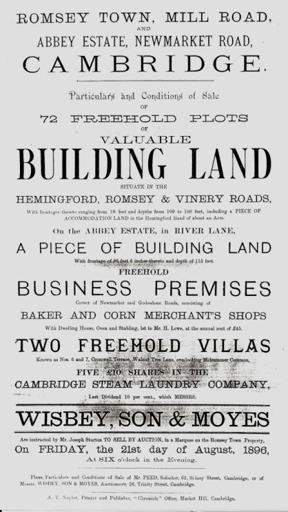 1878, and 1896 only 28 houses were built in Hemingford