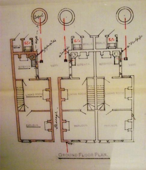 Fern Cottages Building Plan: 12.12.1889.