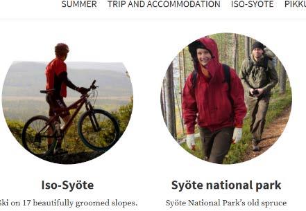 Profiling itself in summer as mountain biking destination.