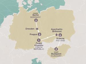 This 10-day sojourn will take you from Budapest to Berlin, exploring Poland and the Czech Republic en route.