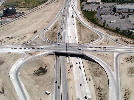 130 bridges, seven urban interchanges, and three major junctions with I-80 and I-215.