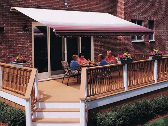 Traditional Laminated Fabric The SunSetter VISTA Awning (Non-Motorized) Our VISTA model offers all the beauty and