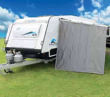 S-14 Pop Top End Wall Privacy Screen POP TOP AWNING SUNSCREEN CARAVAN AWNING SUNSCREEN 95% UV PROTECTION INCLUDES