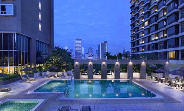 Hotel Your stay in Singapore will take place at one of the following hotels on B&B: 3H Hotel Chancellor@Orchard: Featuring a rooftop outdoor pool, Hotel Chancellor@Orchard is centrally located in