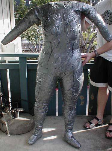 THE FINISHED DUCT TAPE DUMMY (Note: I didn t have