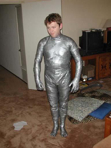 FINISHING UP THE BODY Total Duct Tape Dummy is DONE!