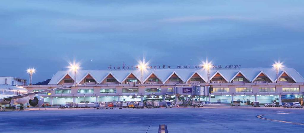 106 H K T Phuket International Airport The Andaman Gateway Phuket International Airport is situated on Phuket Island which is famous for its scenic views with beautiful beaches and seas.