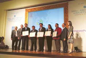 117 AOT attended the ACI Asia Pacific Small and Emerging Airport Seminar 2014 and received the Certificate of Airport Carbon