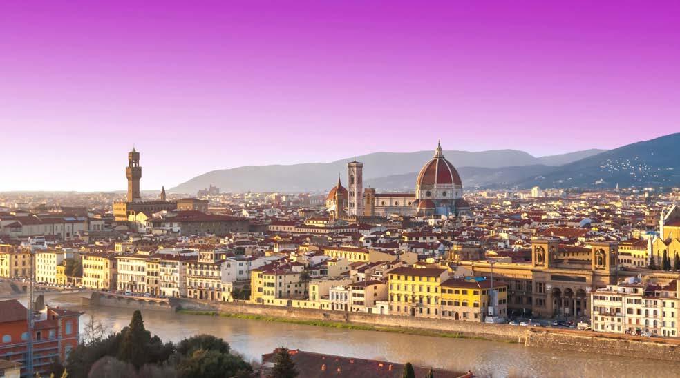 On our first day in Florence we focus on medieval art and architecture, beginning with a guided tour of Gothic Basilica di Santa Croce, the largest Franciscan church in the world, known for its