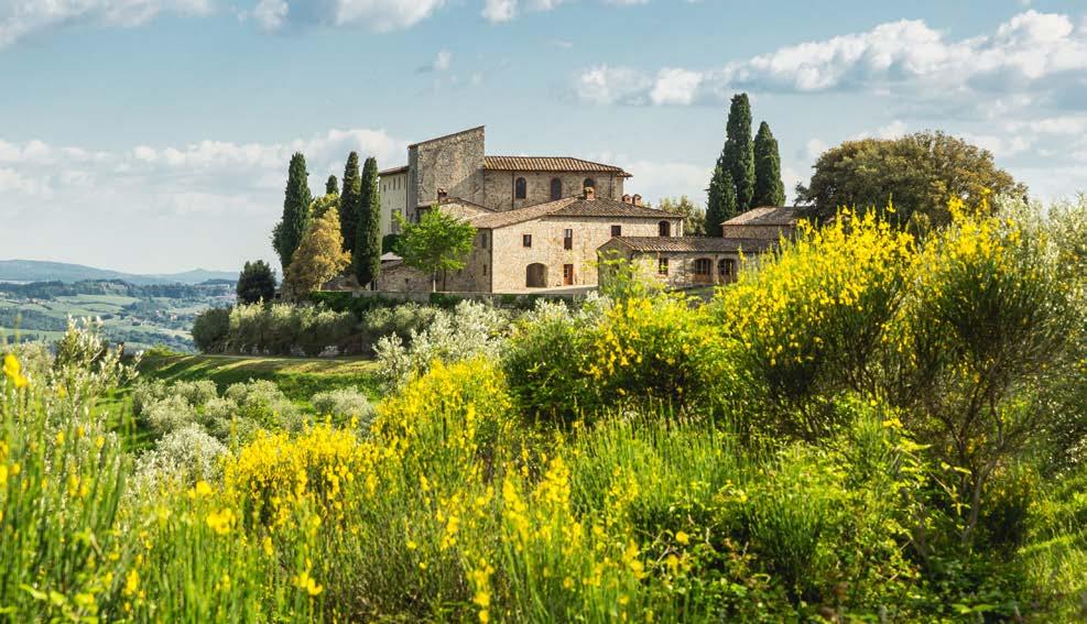 Day One: Saturday and Sunday, June 17-18 Arrival, tour, and dinner in Castellina in Chianti Depart the USA for Tuscany, flying into Florence International Airport, transfer by private motor coach to