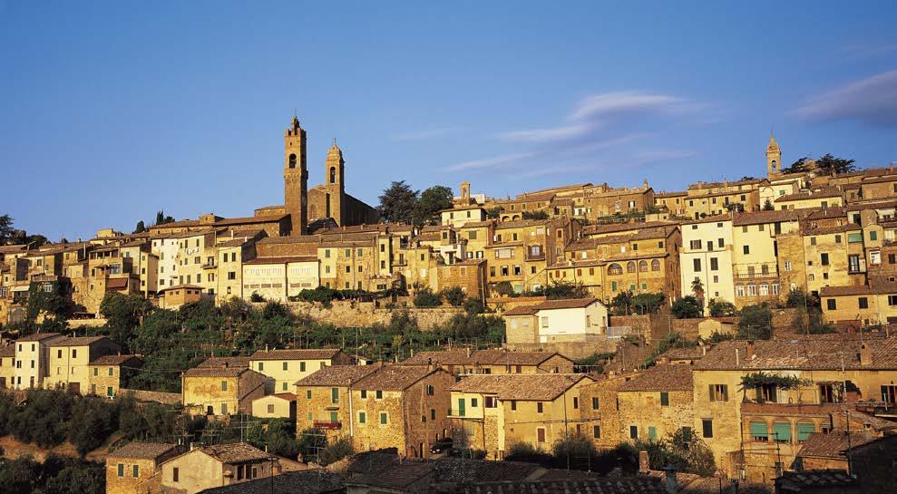 Day Four: Wednesday, June 21 The Val d Orcia, Pienza, Montalcino, Castello Banfi Today, we drive to southern Tuscany through the Val d Orcia, famous for its stunning landscapes that have inspired