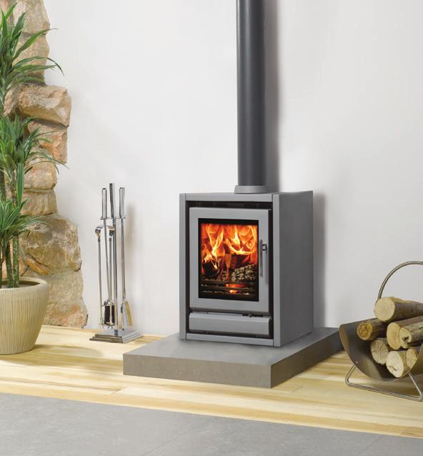 RIVA F40 FREESTANDING HIGH EFFICIENCY UP TO 81% Incorporating all the latest firebox technology of the Riva 40 Cassette, the Riva F40 Freestanding is a compact stove offering stylish lines and