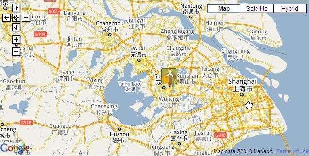 Location Map At only 120 km west of Shanghai, Suzhou is one of China's fastest growing destinations for business visitors.