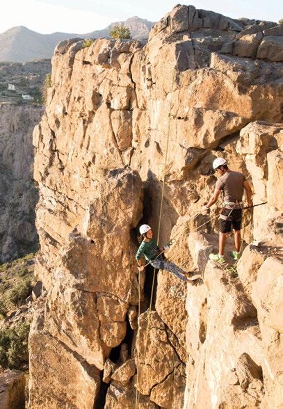 Lose yourself in the ancient city of Nizwa and visit some of Oman s oldest forts. JABAL ACTIVITY WALL Explore the Hajar mountain range with a variety of gradual and intermediate climbing routes.