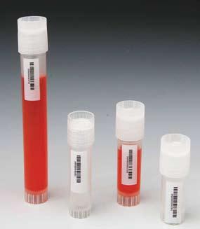 guaranteed leakproof in a microcentrifuge (up to 8000 x g) and during shipment or transfer. Pack/ 03-337-7C 1.2 ml Nalgene System 100 Cryogenic Vial, PP 500 $244.51 03-337-7D 2.