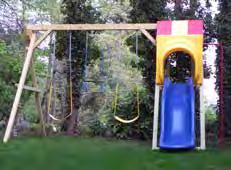 Includes: Complete Detailed Plans All Hot-Dipped Galvanized Hardware to build Jungle Swingset (1/2 Carriage Bolts/Washers/Nuts, Lag & Deck Screws) (6) Swing Hangers and Connectors (2) Belt Swings