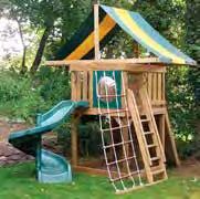 Add the 7FT Tower to either or both Jungle Forts (required for the BIG! TURBO & 14FT SCOOP slides) Largest Fort: 6'x6', 5' platform height, 6' headroom.