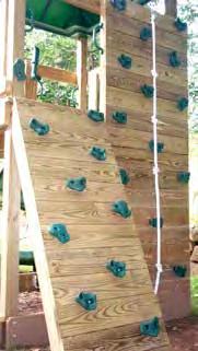 Tire Swing (Options) SPLINTER FREE! Use wood-polymer for platform and walls. (Optional) Activities are Separated. Slide on its own side away from Ladder.