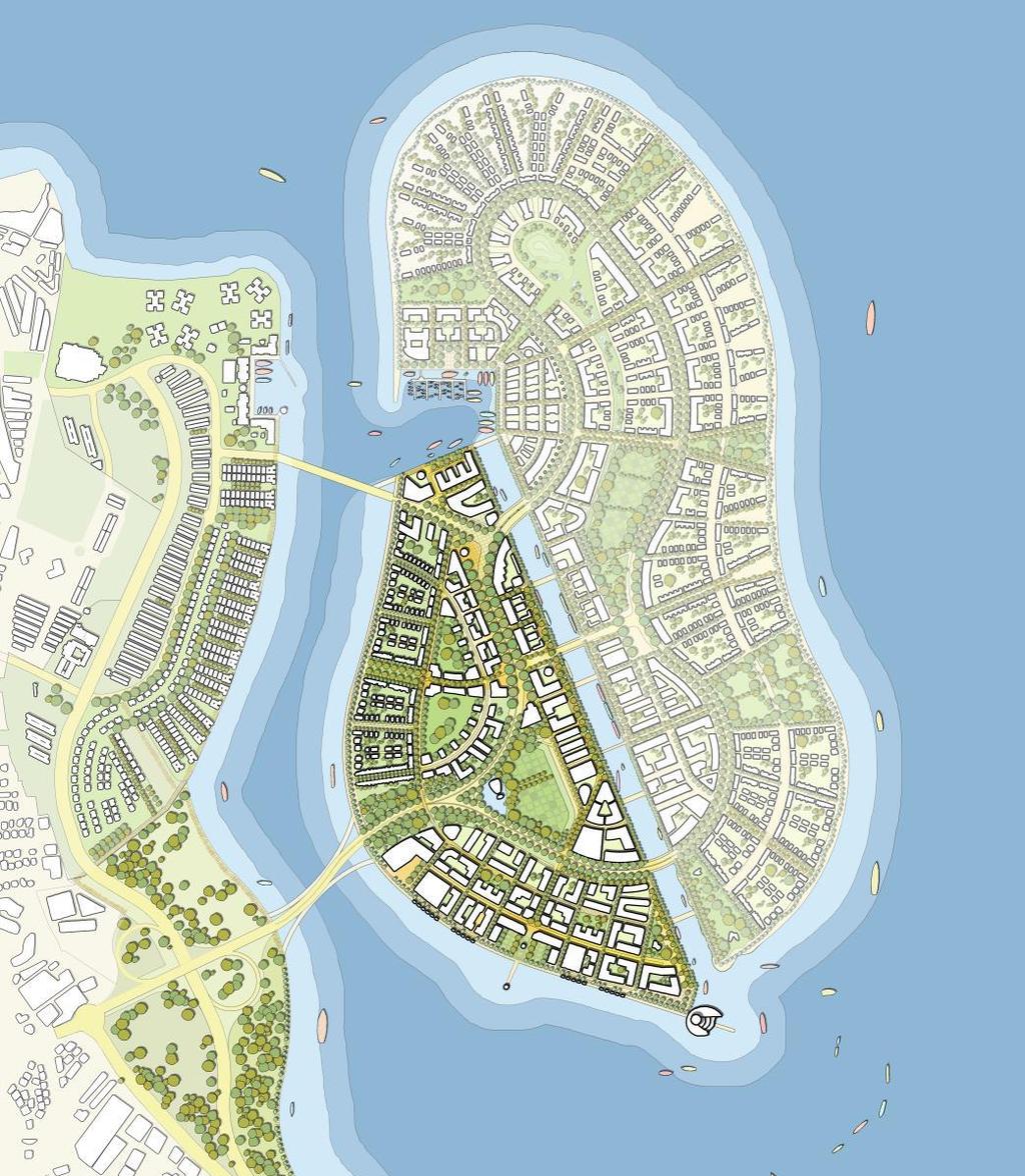 The Masterplan : Key Components Total area : 760 acres Land use Stage A Stage B Acres 253 507
