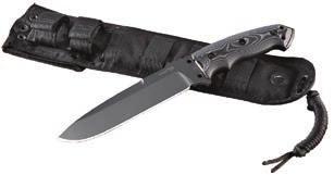The sheath has a hard insert, dual retention snaps, multiple carry options, is MOLLE