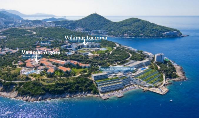 This Resort chain owns 2 beautiful hotels in the Dubrovnik area: Valamar Argosy* and Valamar Lacroma 4*.