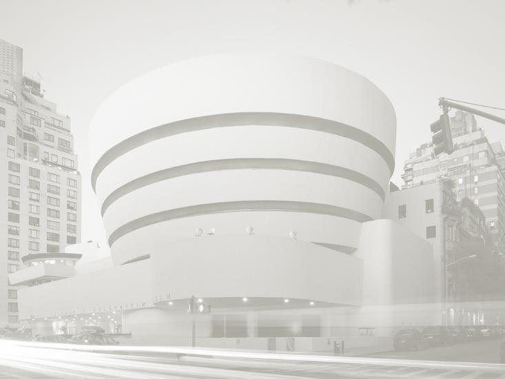 Designed by Frank Lloyd Wright, the Guggenheim is an important architectural landmark of the twentieth century.