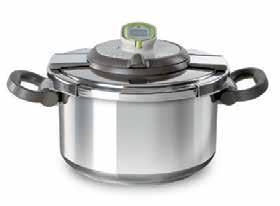 Pressure Cookers EcoEnergy Product Specifications ECO TIMER Warns you when to reduce heating with visual and audible alarm. Informs you the end of the cooking.