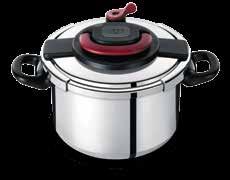 Pressure Cookers Product Specifications Innovative Clipso Arch easy 1 hand open system. Smart timer that counts down to the second for a guaranteed result. Steam basket.