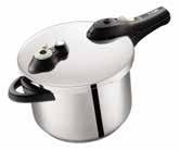 Pressure Cookers Product Specifications Tightening Limit Securivis device. Stainless steel body & lid.