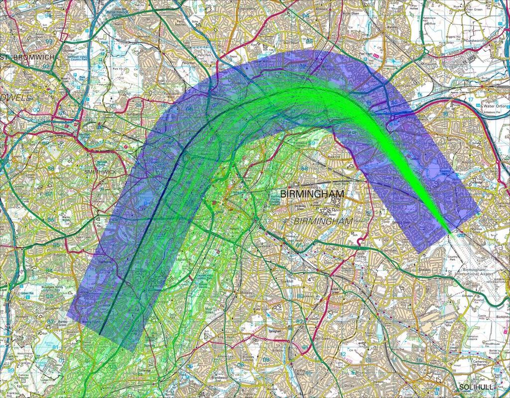 Proposed MOSUN flightpath compared with current