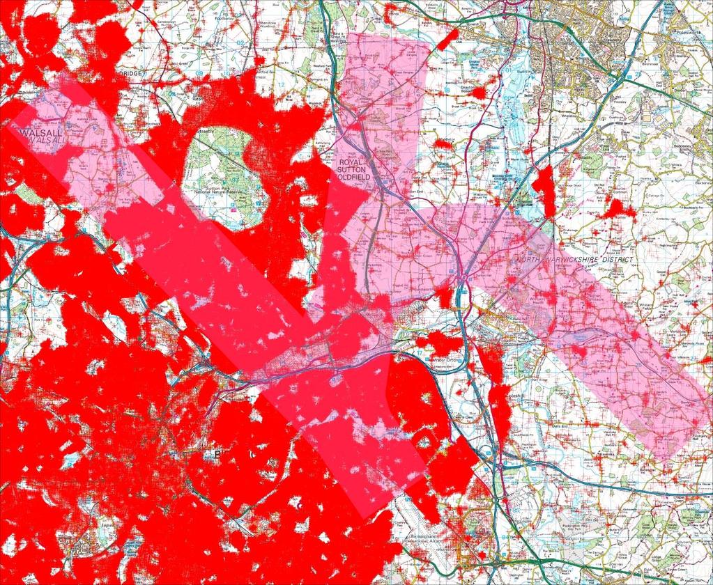 Appendix G Example Property Count Data and Results Reproduced from Ordnance Survey Digital Map. Crown Copyright 2017. All rights reserved.