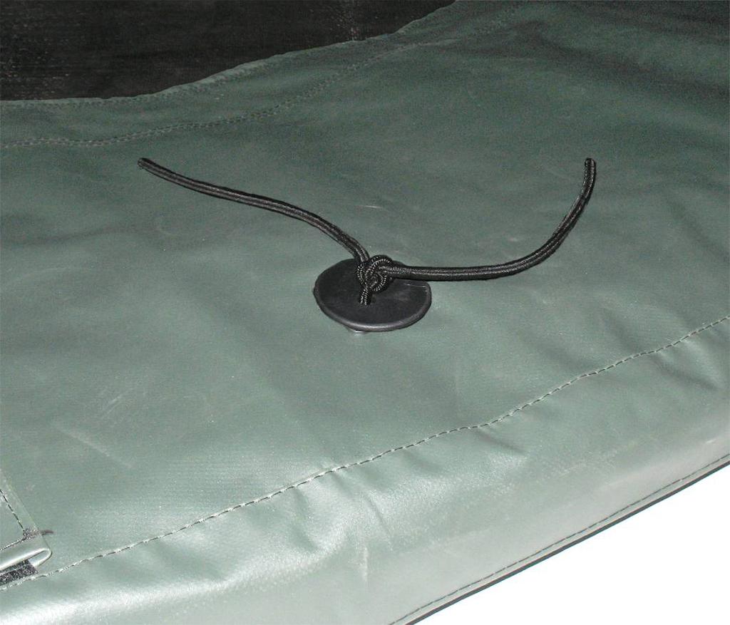 Assembly and Installation Instructions Type A Installation Button bungee 11) If your trampoline frame pad has button bungees going through the large pad section of pad as shown