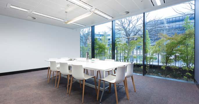 M10 DESCRIPTION Overlooking leafy gardens and located along the north side of 4 National Circuit, this small light filled meeting room features; Floor to ceiling windows Dim-controlled lights Wifi