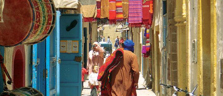 Marrakech - The vibrant souks of the 'Red City' and the iconic Djema-el Fna Square.