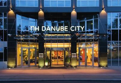Travel & Accommodation 23) NH Danube City**** 24) Novotel Wien City**** This contemporary hotel is located next to e Vienna International Centre, wiin a 5-minute walk from e "Alte Donau" metro stop.